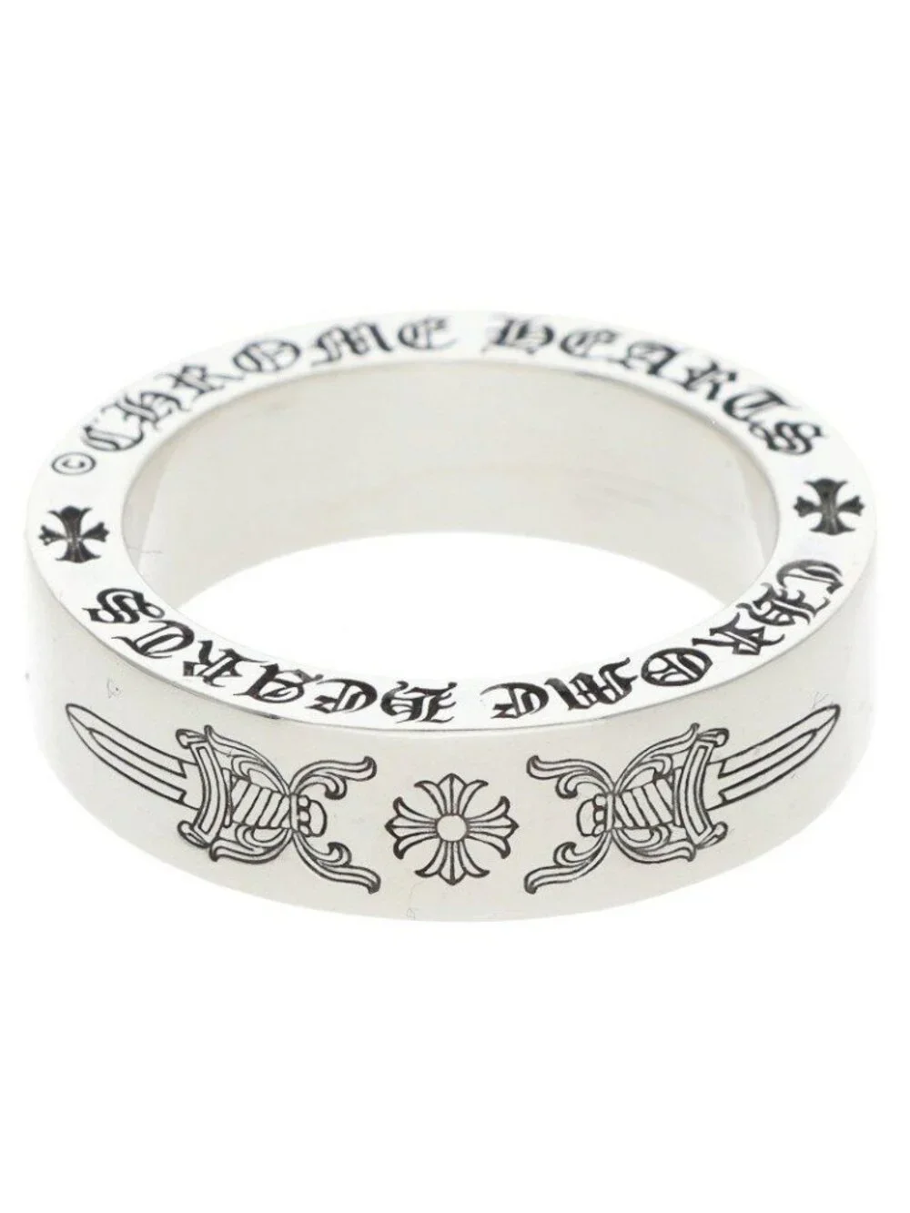 Chrome Hearts Spacer Dagger Silver Ring